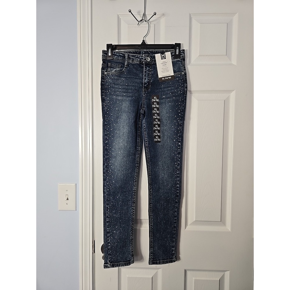 Members Mark Girls Skinny Jean With Rinestones Size XL (14/16) NWT